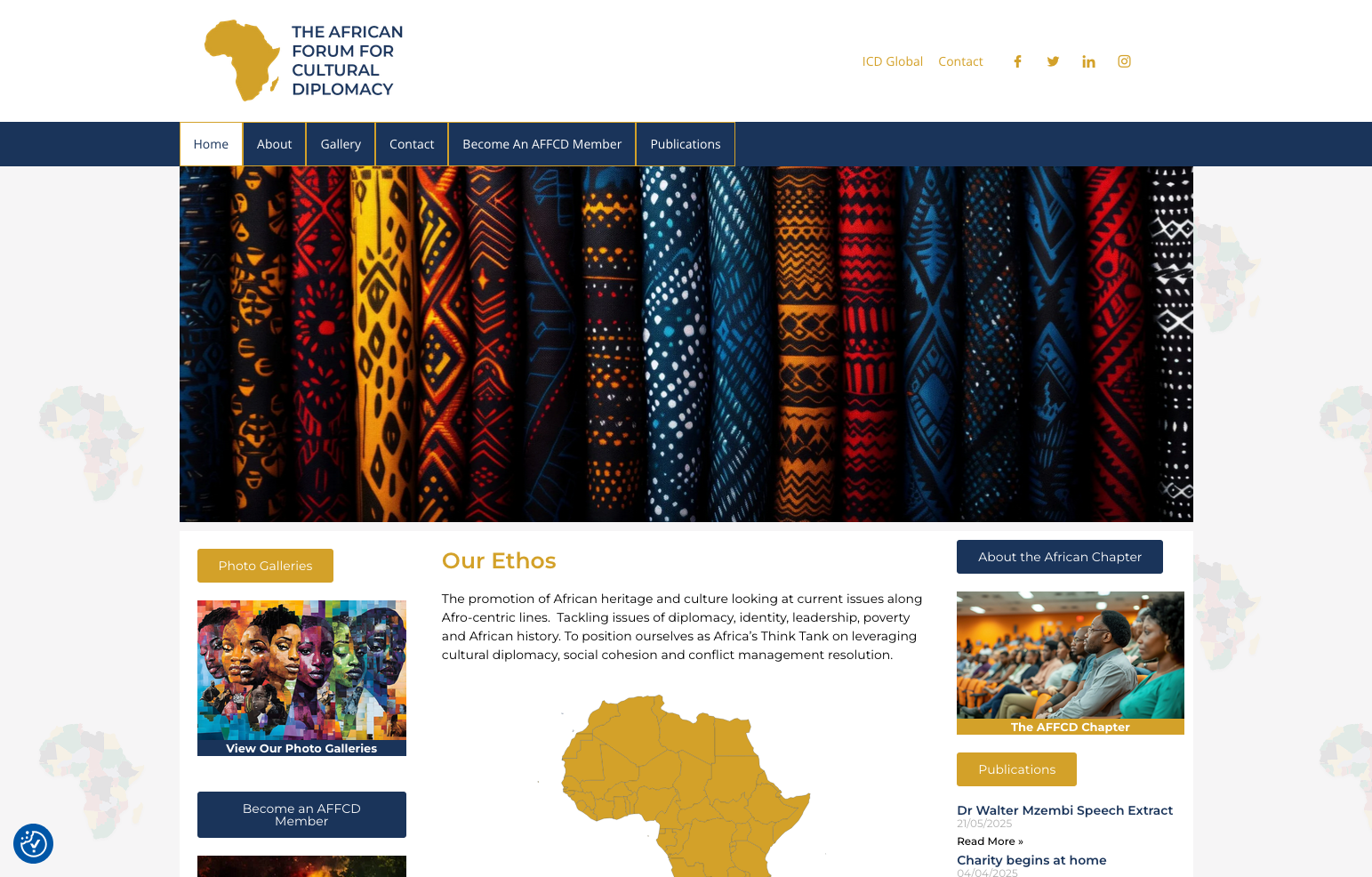 A mockup of a project