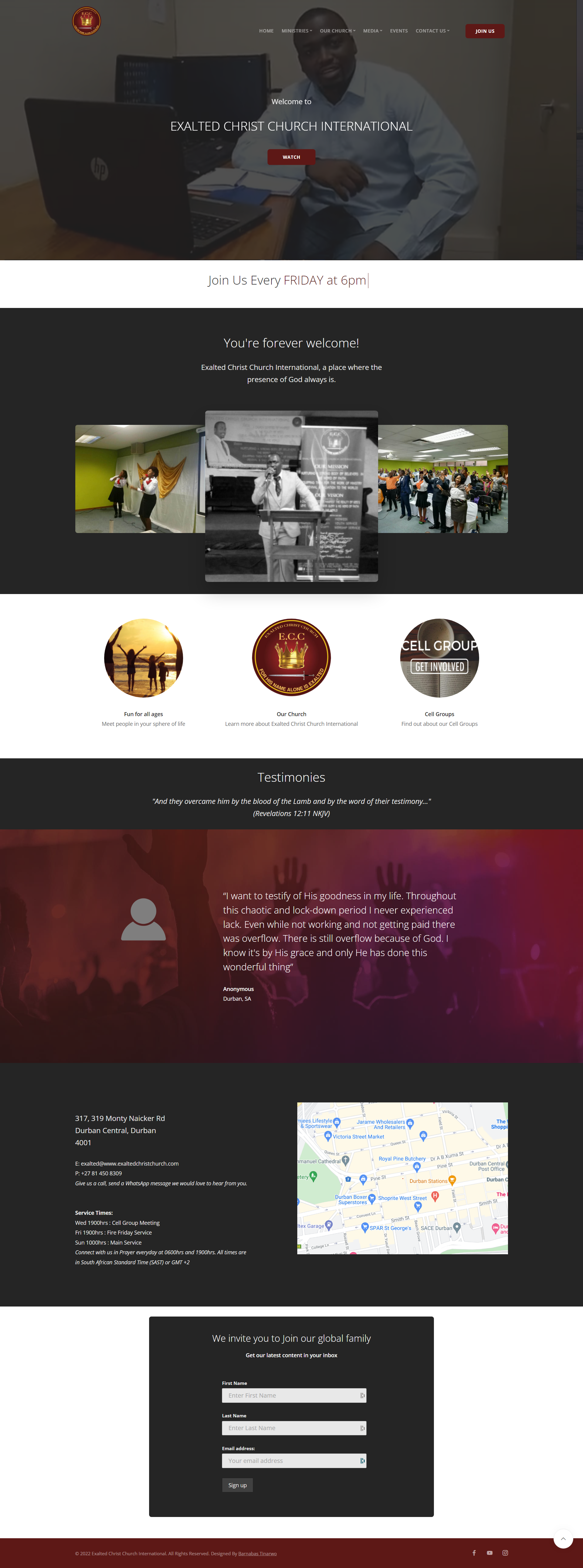 A screenshot of web page