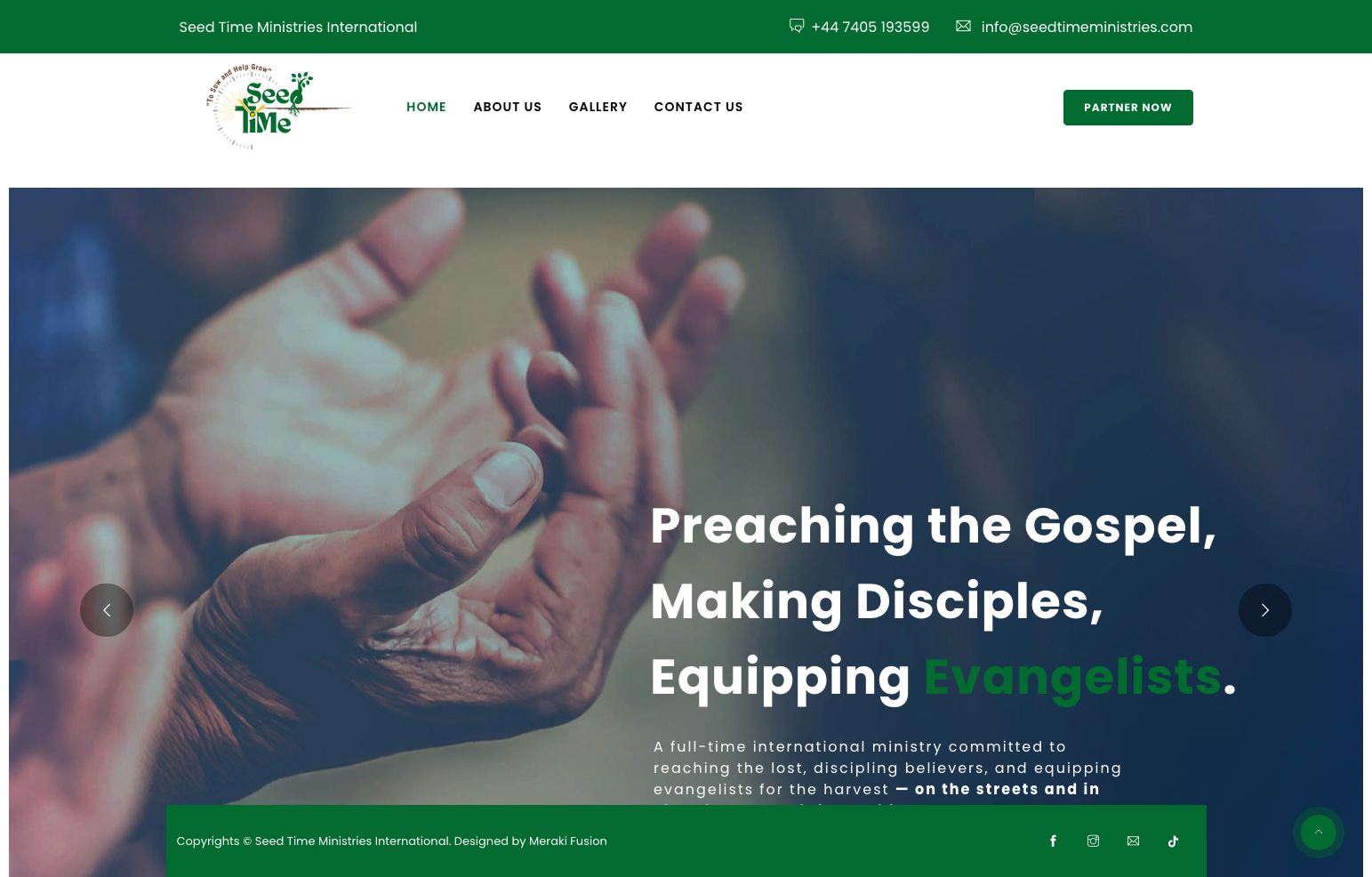 A mockup of a project