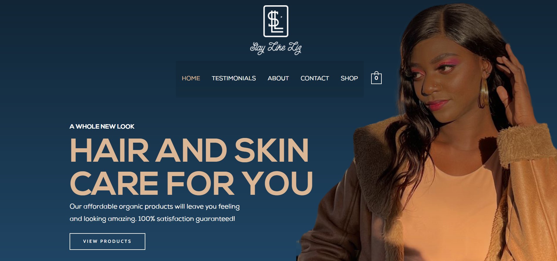 A mockup of a project