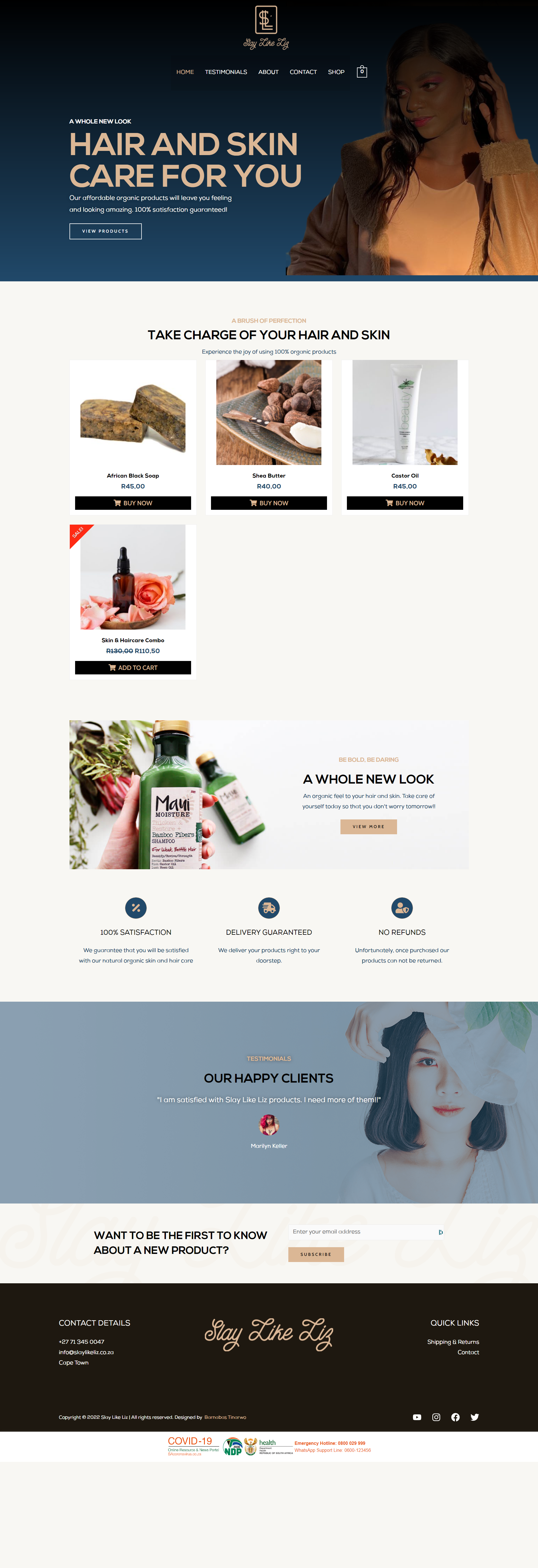 A screenshot of web page